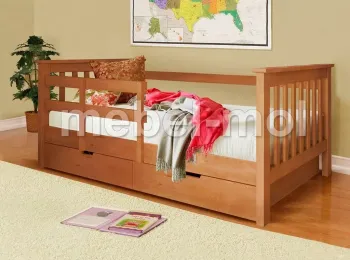 Кровать из дуба «Детская Аристо без ящиков»