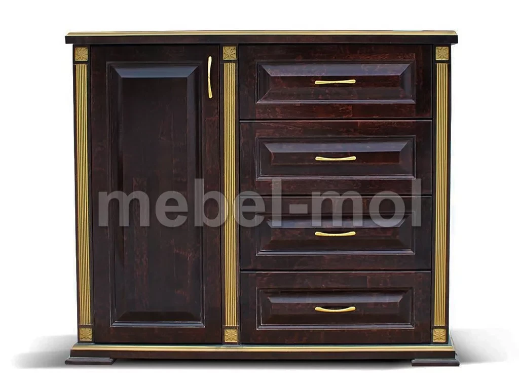 Комод «Грета дв 4 ящ» из массива дерева от производителя большое фото 2