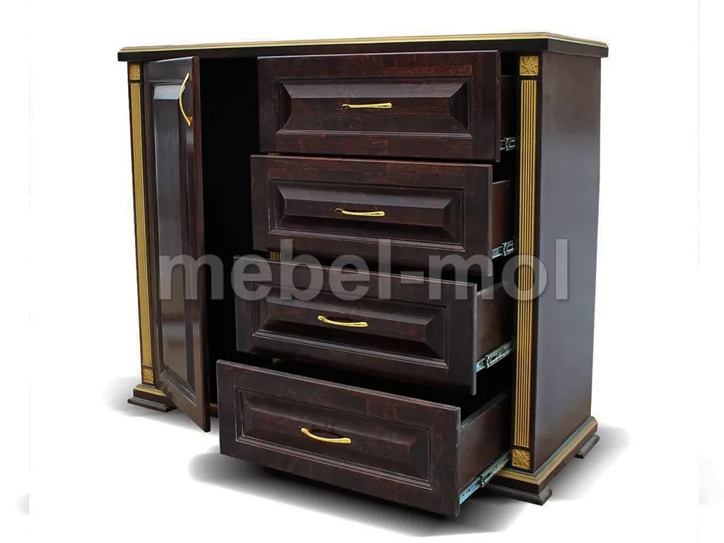 Комод «Грета дв 4 ящ» из массива дерева от производителя большое фото 3