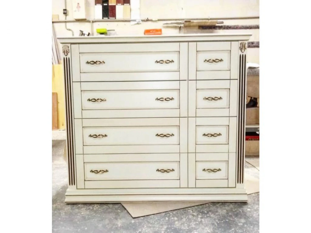 Комод «Верона 8 ящиков» из массива дерева от производителя большое фото 3