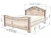 Кровать «Амелия (жесткая)» из массива дерева от производителя маленькое фото 5