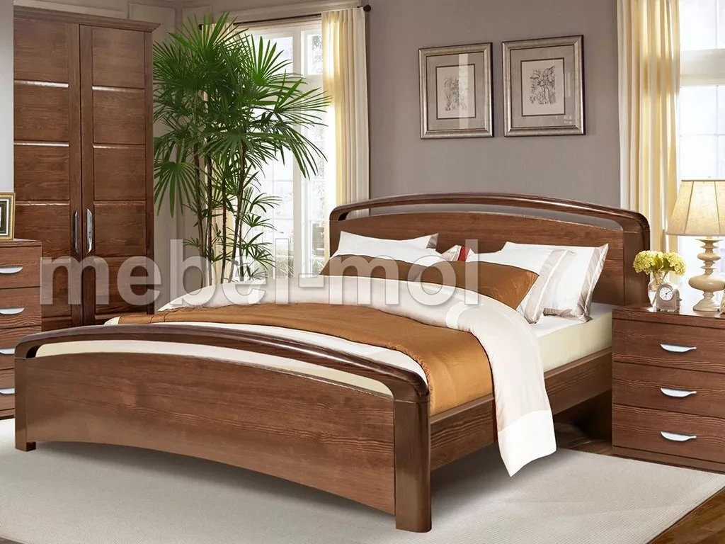 Кровать «Бали Люкс» из массива дерева от производителя