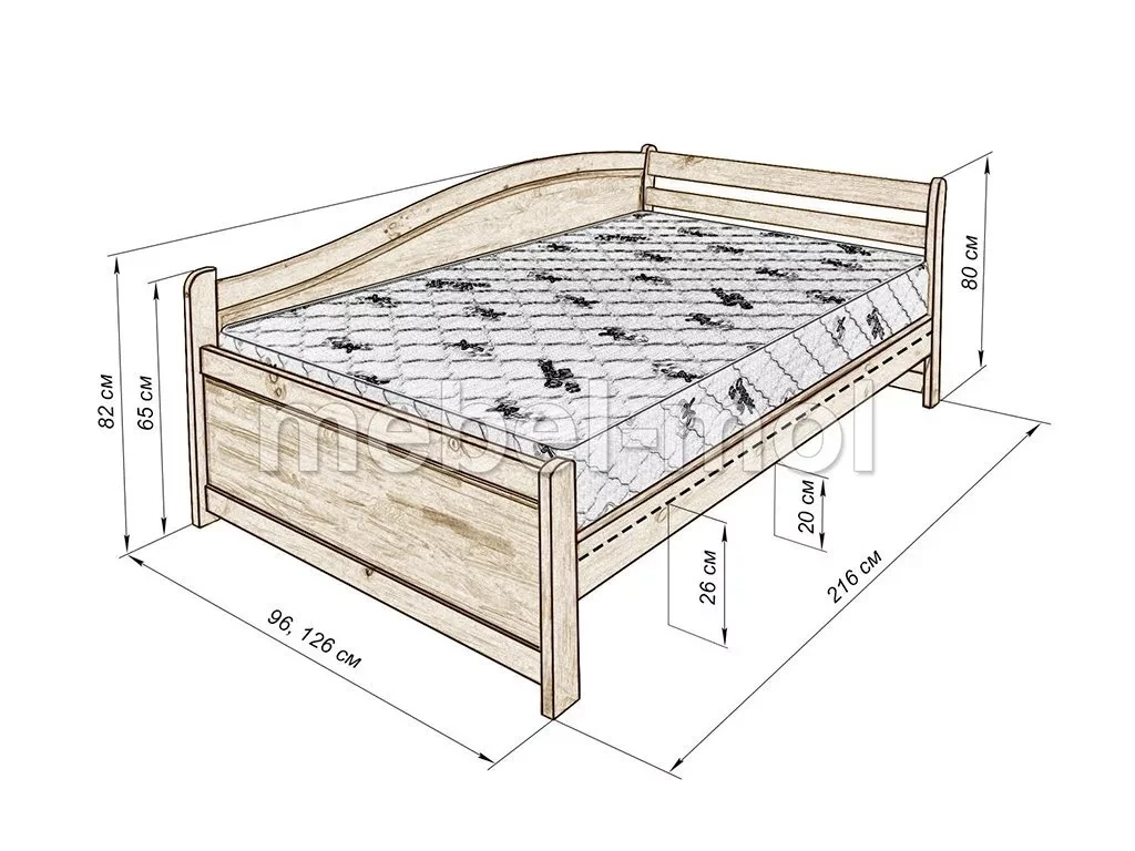 Детская кровать «Верона Hard» из массива дерева от производителя большое фото 6