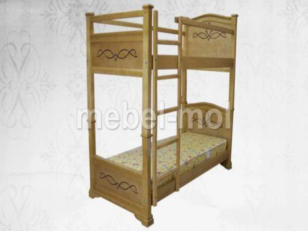 Детская кровать «Двухъярусная Соната» из массива дерева от производителя
