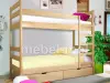 Детская кровать «Двухъярусная Классика 1» из массива дерева от производителя маленькое фото 1
