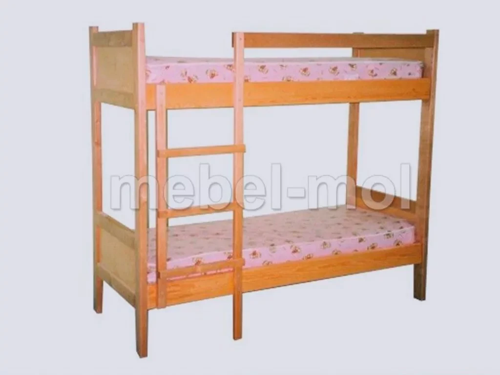 Детская кровать «Двухъярусная Классика 3» из массива дерева от производителя