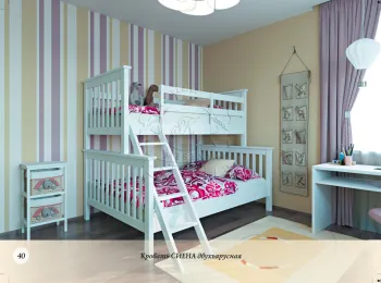 Детская кровать  «Сиена 2-ух ярус»