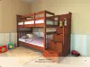 Детская кровать «Сиена с лестницей» из массива дерева от производителя маленькое фото 1