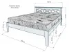 Кровать «Леруа» из массива дерева от производителя маленькое фото 27