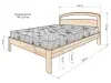 Кровать «Бали Лайт» из массива дерева от производителя маленькое фото 8