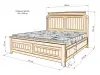 Кровать «Офелия» из массива дерева от производителя маленькое фото 9