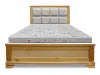 Кровать «Классика с мягкой вставкой» из массива дерева от производителя маленькое фото 4