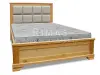 Кровать «Классика с мягкой вставкой» из массива дерева от производителя маленькое фото 5