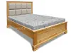 Кровать «Классика с мягкой вставкой» из массива дерева от производителя маленькое фото 6