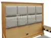 Кровать «Классика с мягкой вставкой» из массива дерева от производителя маленькое фото 7