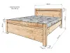 Кровать «Марко» из массива дерева от производителя маленькое фото 28