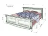 Кровать «Версаль М» из массива дерева от производителя маленькое фото 6