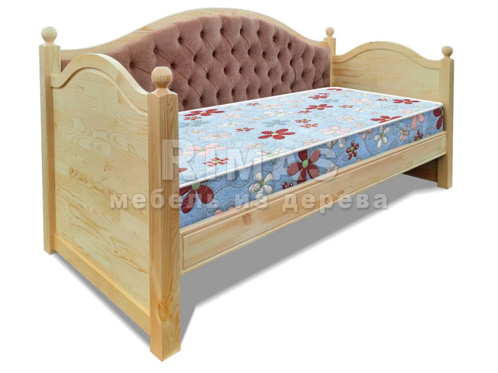 Детская кровать «Милано детская 3» из массива дерева от производителя большое фото 3