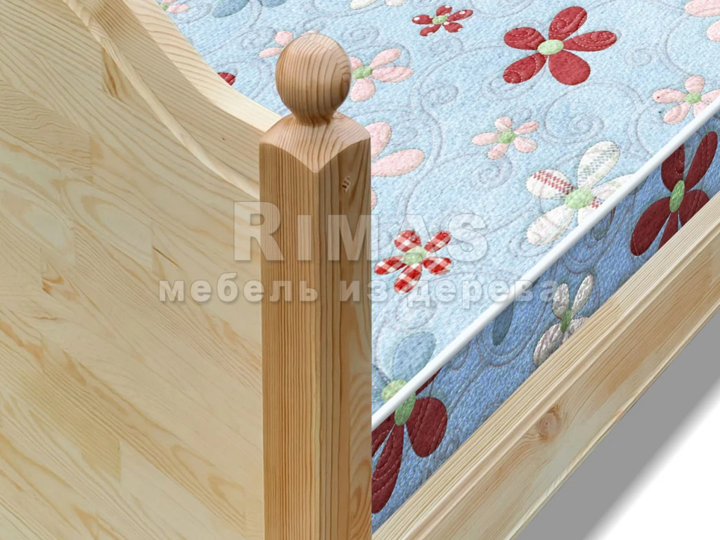 Детская кровать «Милано детская 3» из массива дерева от производителя большое фото 7