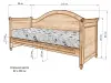 Детская кровать «Ассоль» из массива дерева от производителя маленькое фото 7