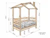 Детская кровать «Домик» из массива дерева от производителя маленькое фото 11
