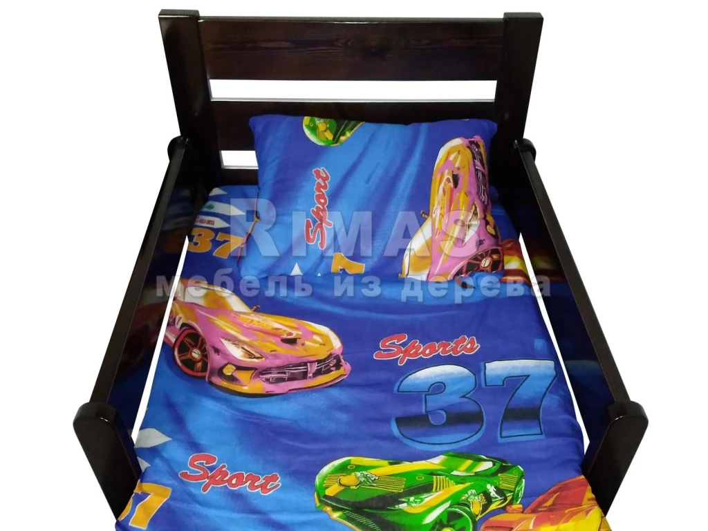 Детская кровать «Автошка» из массива дерева от производителя большое фото 6