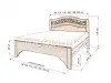 Кровать «Вирсавия» из массива дерева от производителя маленькое фото 13