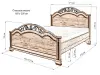 Кровать «Амелия Люкс (жесткая)» из массива дерева от производителя маленькое фото 2
