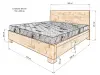 Кровать «Данте 2» из массива дерева от производителя маленькое фото 12