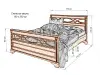 Кровать «Лира Duo» из массива дерева от производителя маленькое фото 2