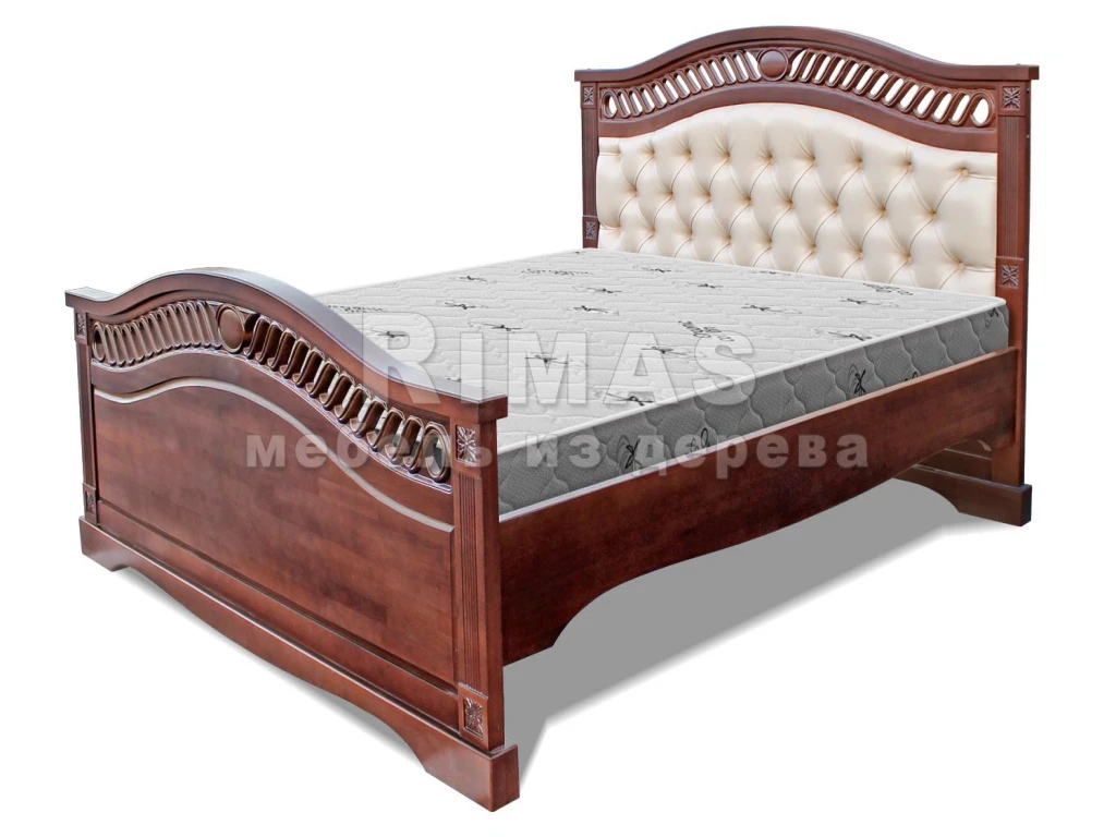 Кровать «Милена (мягкая)» из массива дерева от производителя