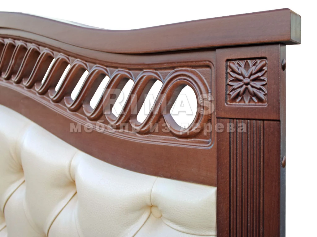 Кровать «Милена (мягкая)» из массива дерева от производителя большое фото 11
