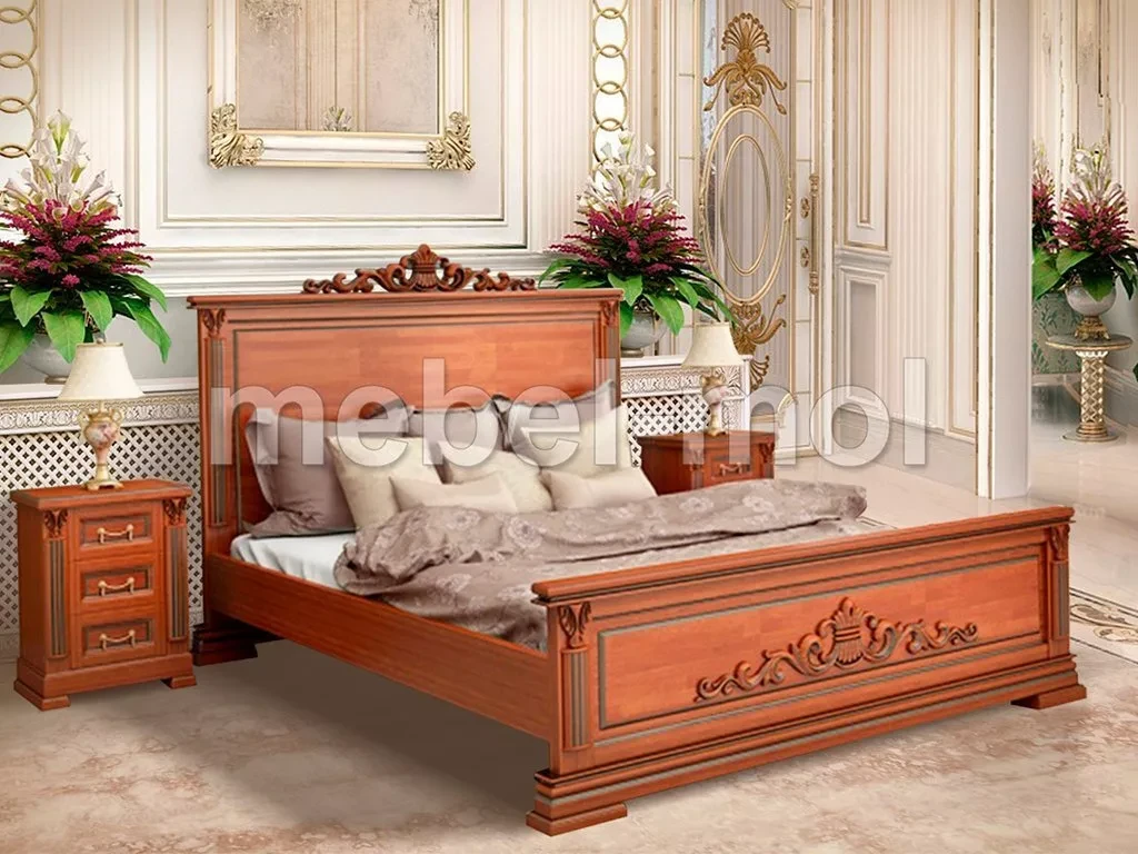 Кровать «Виктория» из массива дерева от производителя