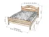 Кровать «Горка филенчатая» из массива дерева от производителя маленькое фото 2