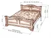 Кровать «Гармония» из массива дерева от производителя маленькое фото 2