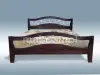 Кровать «Алиса с ковкой» из массива дерева от производителя маленькое фото 4