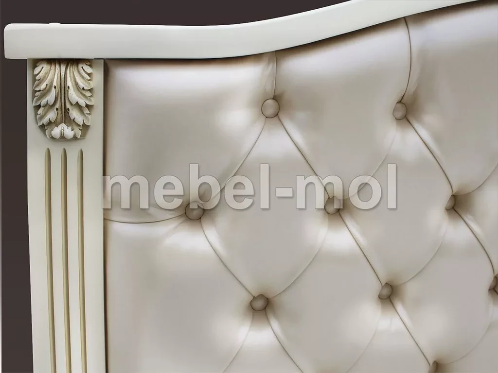 Кровать «Кливия с каретной стяжкой» из массива дерева от производителя большое фото 4