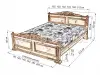 Кровать «Моника» из массива дерева от производителя маленькое фото 2