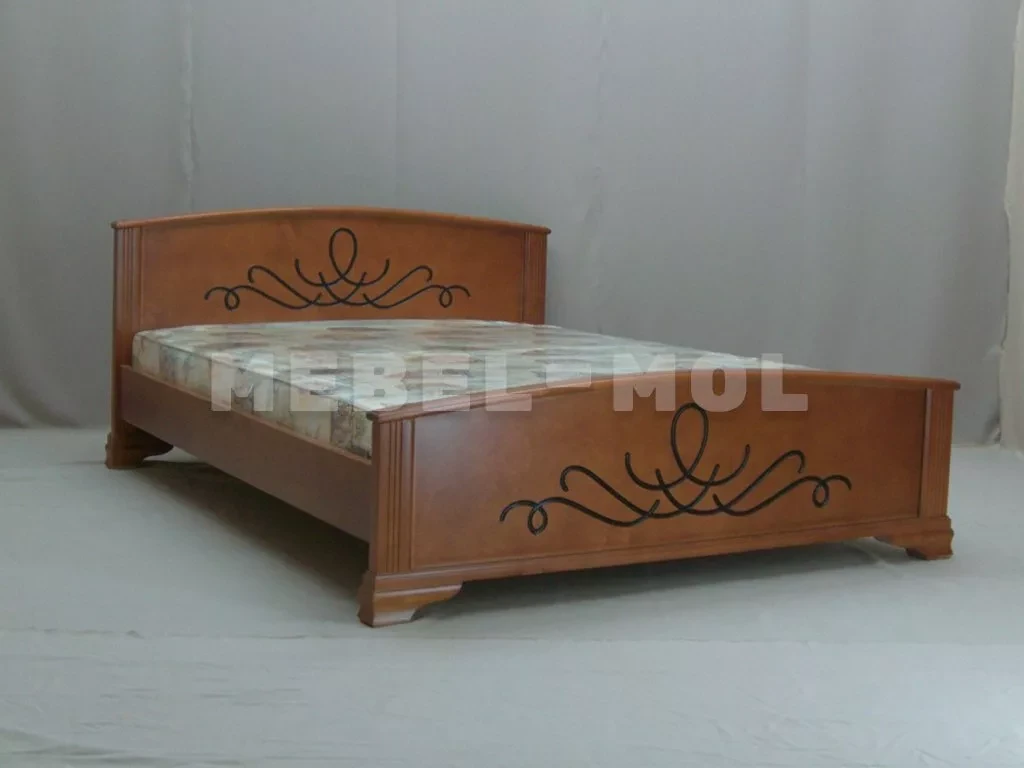 Кровать «Нова» из массива дерева от производителя большое фото 2