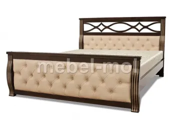 Кровать с подъёмным механизмом  «Петергоф с каретной вставкой»