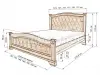 Кровать «Стефани» из массива дерева от производителя маленькое фото 4