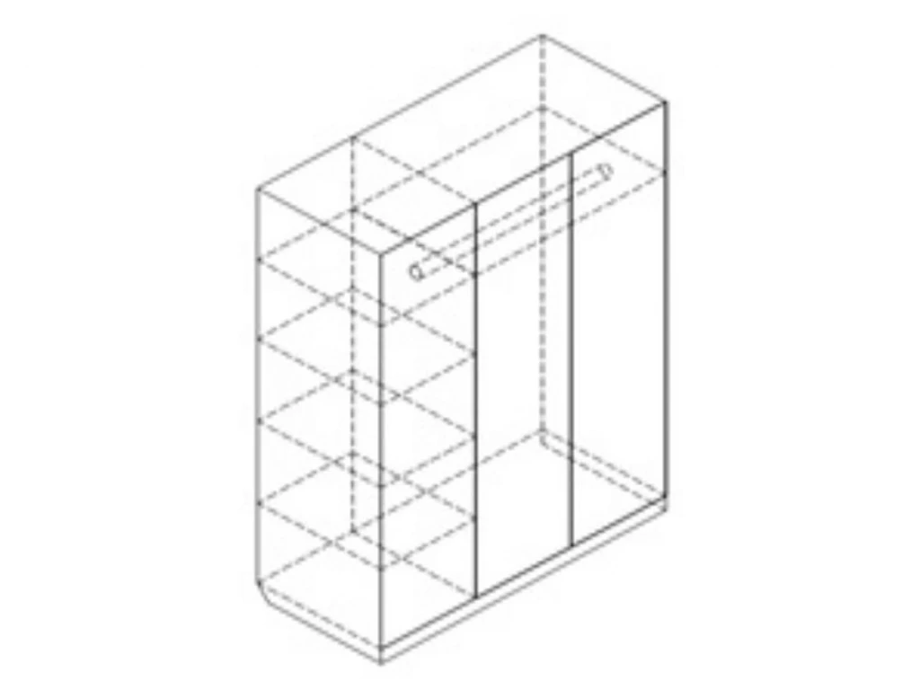 Шкаф «№6 3 створки» из массива дерева от производителя большое фото 3