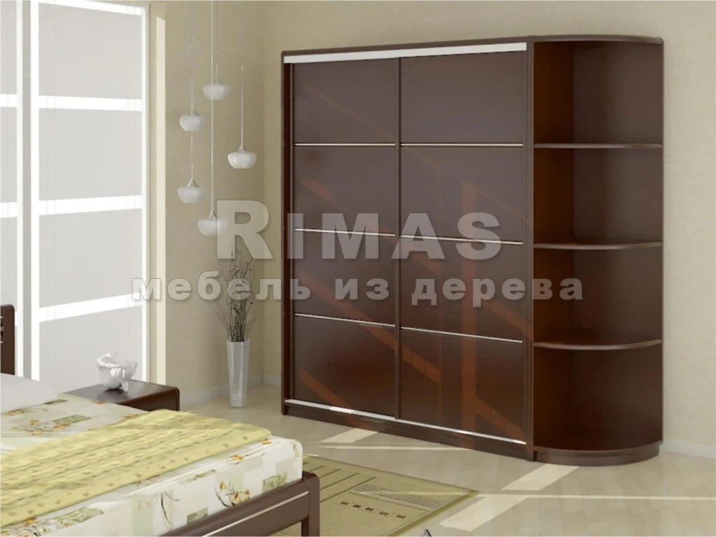 Шкаф «Вермонт 2» из массива дерева от производителя большое фото 2