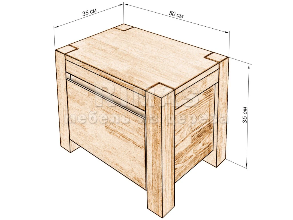 Тумба «Марко» из массива дерева от производителя большое фото 13