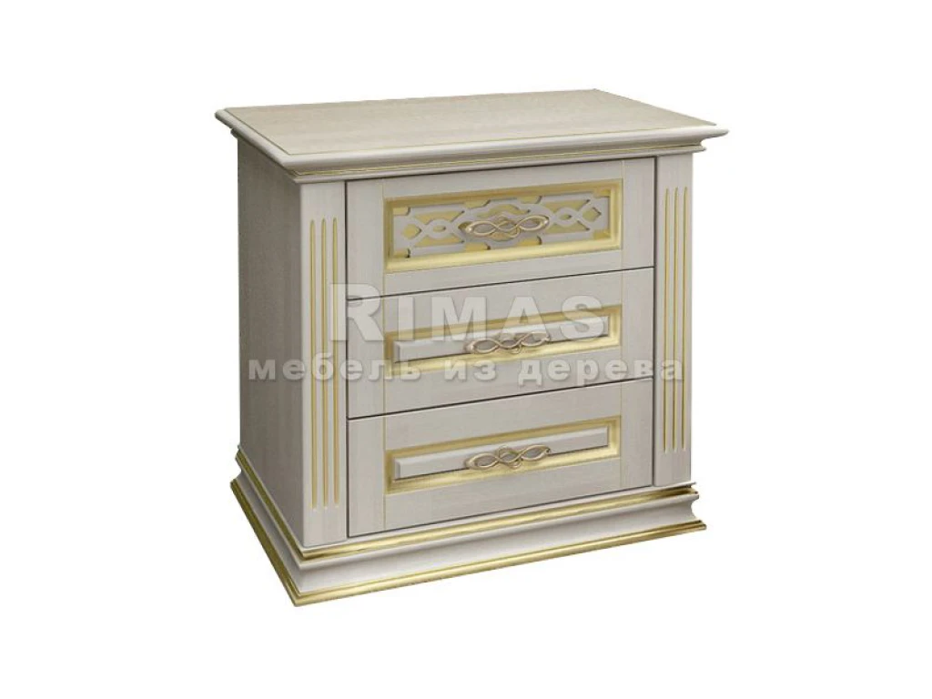 Тумба «Пальмира 3 ящ» из массива дерева от производителя большое фото 4