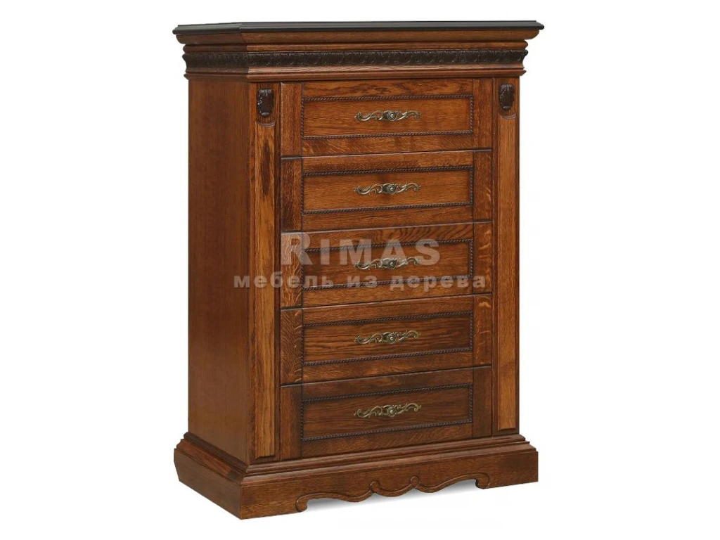 Тумба «Милано 5 ящ» из массива дерева от производителя большое фото 3