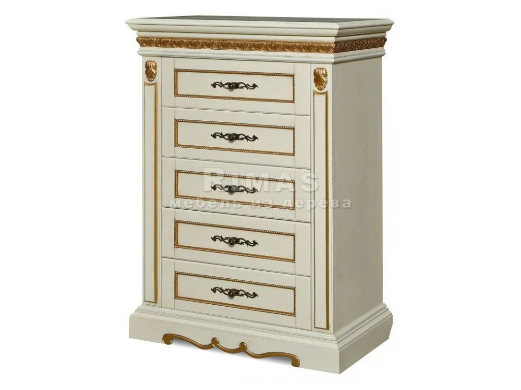 Тумба «Милано 5 ящ» из массива дерева от производителя большое фото 4