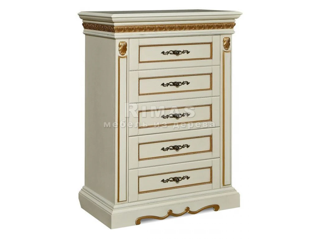 Тумба «Милано 5 ящ» из массива дерева от производителя большое фото 6