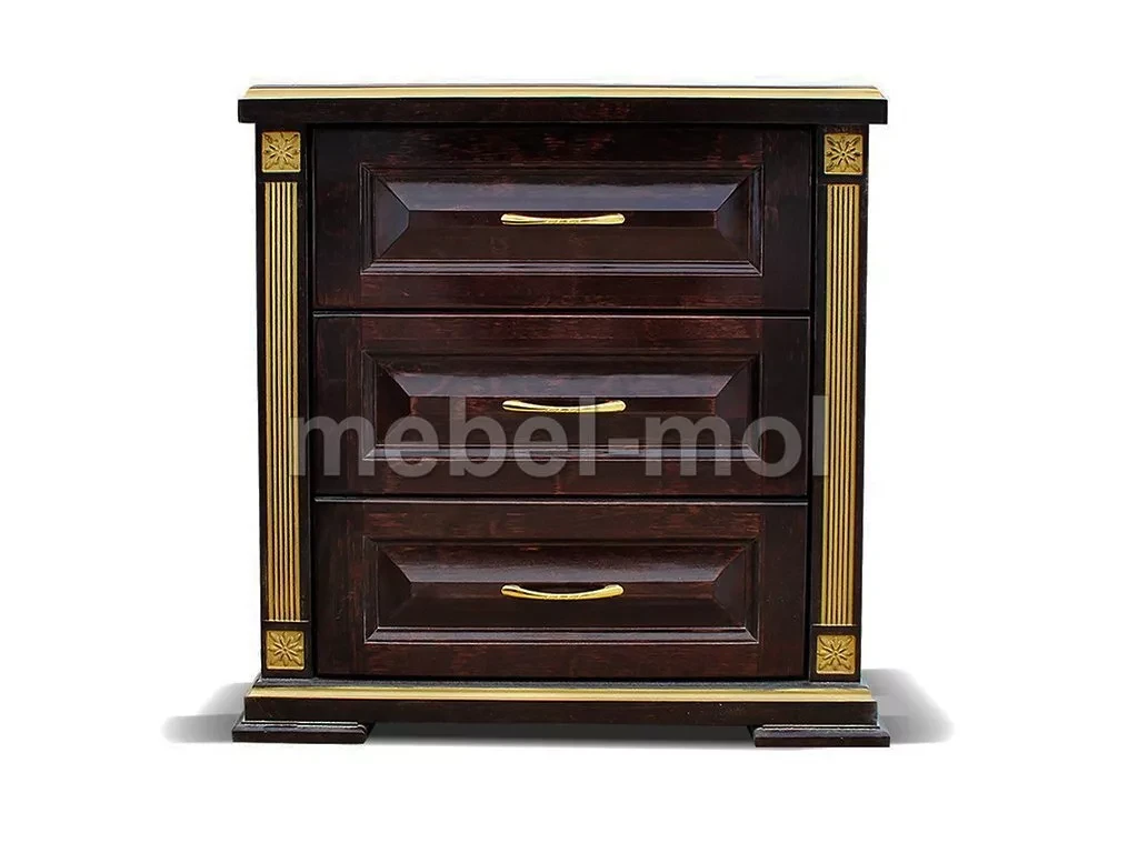 Тумба «Грета 3 ящ (берёза)» из массива дерева от производителя большое фото 3