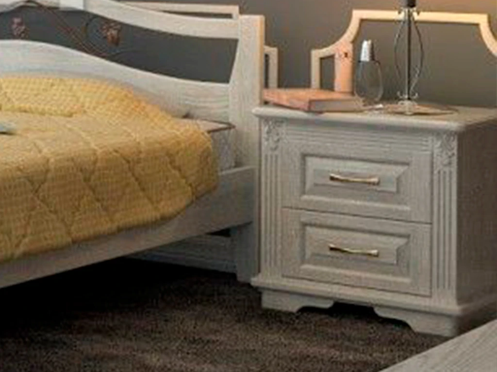 Тумба «Алиса-1 2 ящ» из массива дерева от производителя большое фото 2